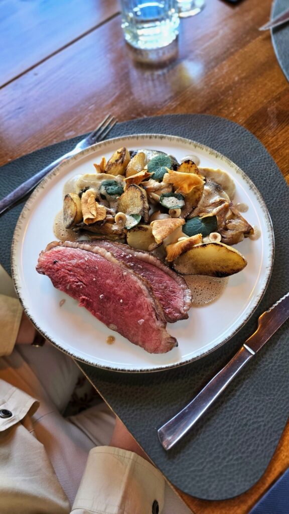 Picanha s čičokom i miso kremom, restoran Barrel